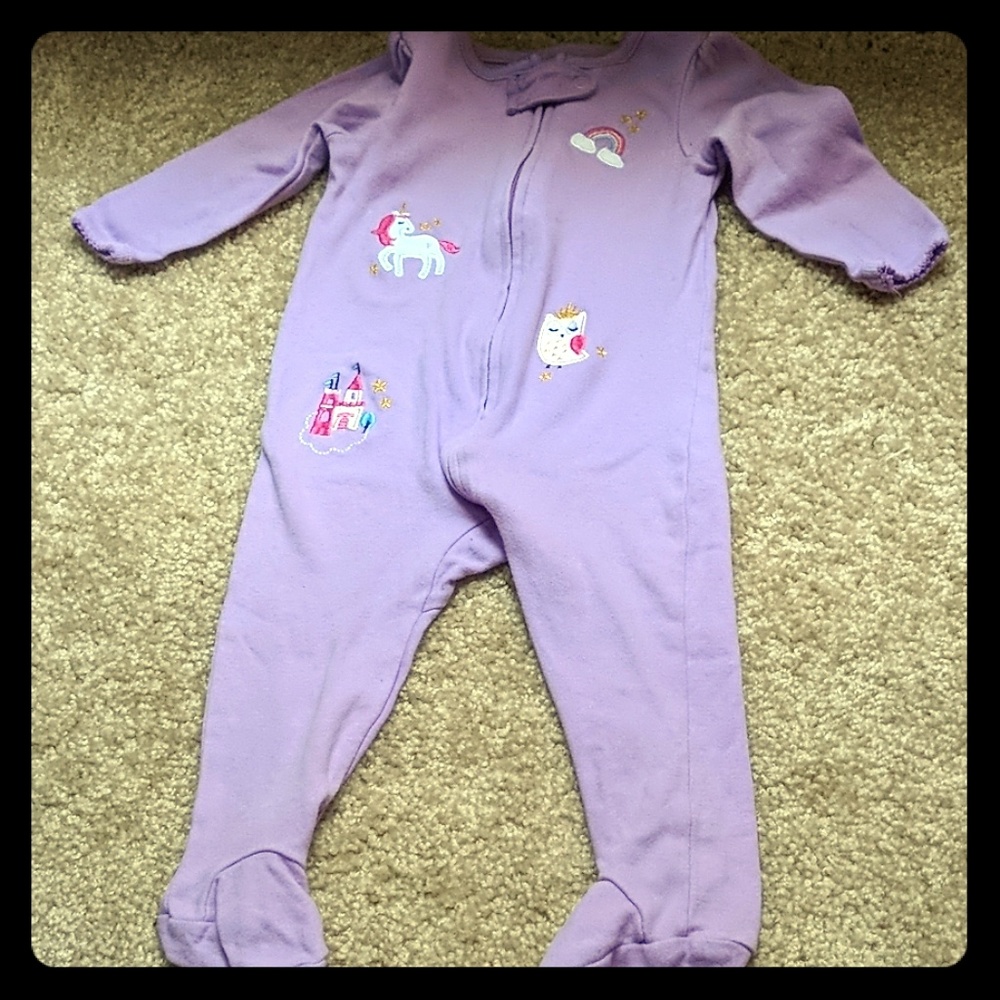 Baby girl footsie outfit